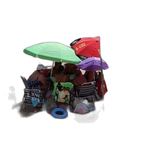 umbrella, robot, hat, 3d render transparent PNG cut-out