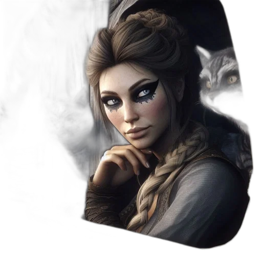face, mask, staff, dragon transparent PNG cut-out