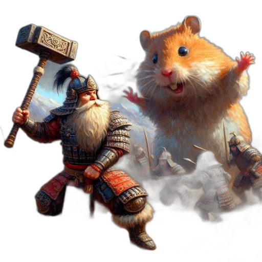 animal, concept art, fantasy art, 3d render transparent PNG cut-out