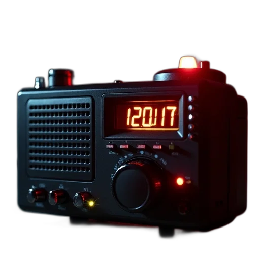 emergency, radio, shown, digital transparent PNG cut-out