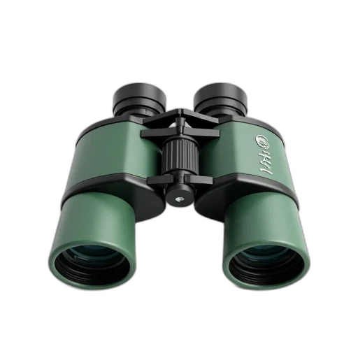 3d render, green, pair, binoculars transparent PNG cut-out