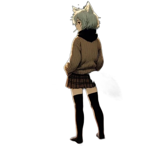 dress, jacket, staff, mask transparent PNG cut-out