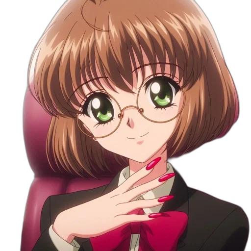 staff, jacket, hair, face transparent PNG cut-out