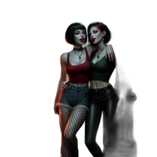 concept art, comic book art, 3d render, cyberpunk transparent PNG cut-out