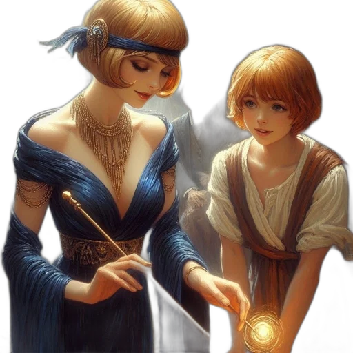 jewelry, staff, dress, sword transparent PNG cut-out