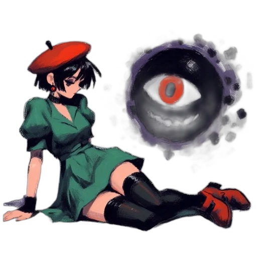 dress, weapon, staff, robot transparent PNG cut-out