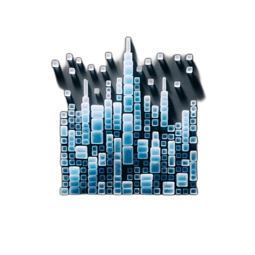 weapon, building, 3d render, cyberpunk transparent PNG cut-out
