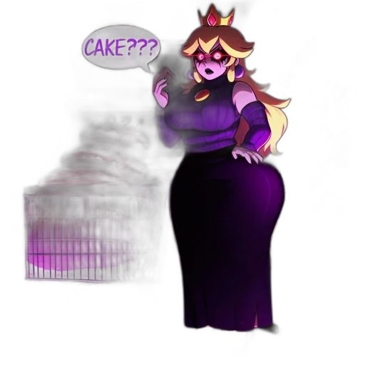 dress, crown, staff, concept art transparent PNG cut-out