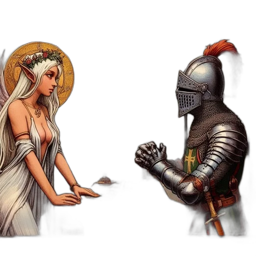 sword, fantasy art, concept art, comic book art transparent PNG cut-out