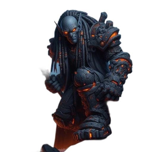 creature, mask, robot, staff transparent PNG cut-out