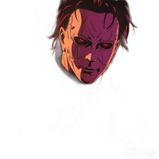 mask, face, creature, comic book art transparent PNG cut-out