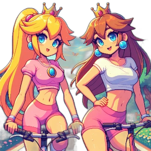 crown, concept art, pixel art, vaporwave transparent PNG cut-out