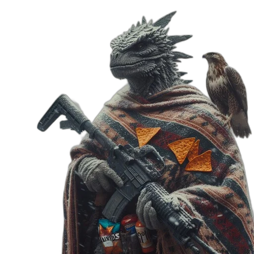 dragon, weapon, animal, creature transparent PNG cut-out