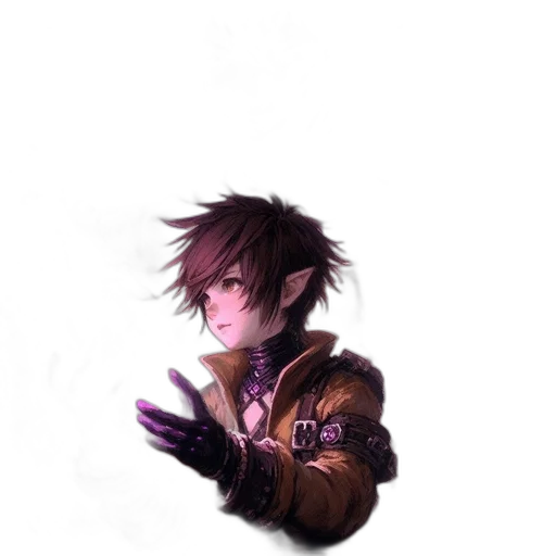 jacket, staff, face, weapon transparent PNG cut-out