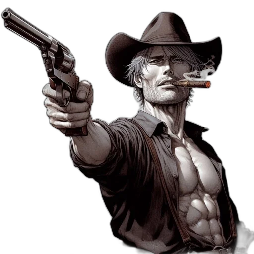 weapon, comic book art, concept art, photorealistic transparent PNG cut-out