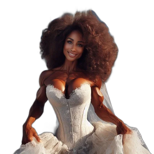 dress, hair, fantasy art, photorealistic transparent PNG cut-out