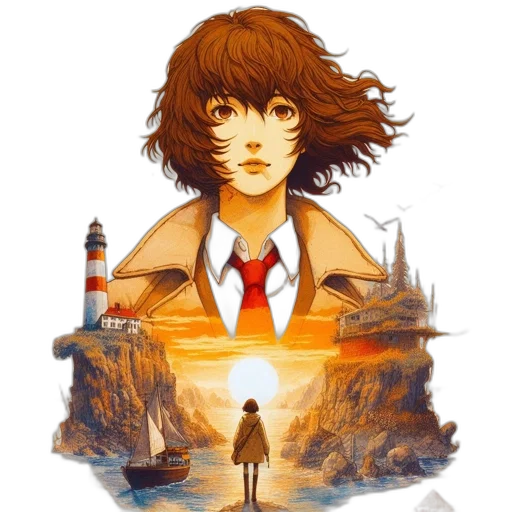 concept art, fantasy art, anime, pixel art transparent PNG cut-out
