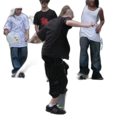 staff, jacket, hat, shoes transparent PNG cut-out