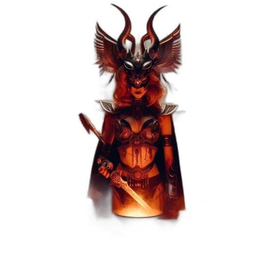 mask, dragon, staff, creature transparent PNG cut-out