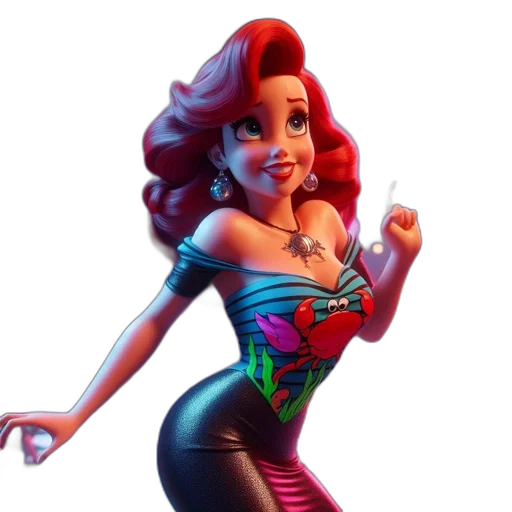 dress, concept art, 3d render, cartoon transparent PNG cut-out