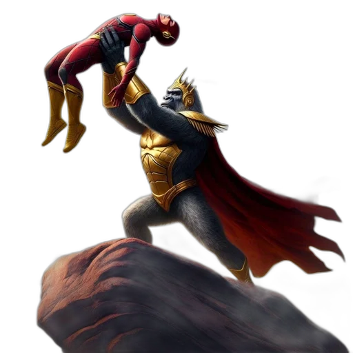 concept art, comic book art, fantasy art, 3d render transparent PNG cut-out