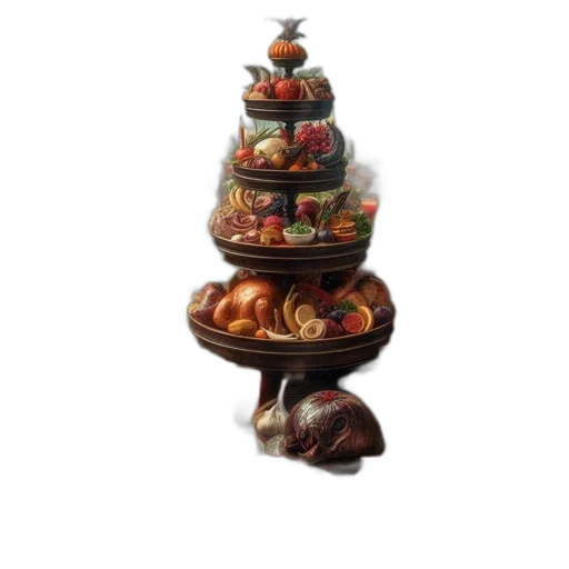 food, jewelry, crown, staff transparent PNG cut-out