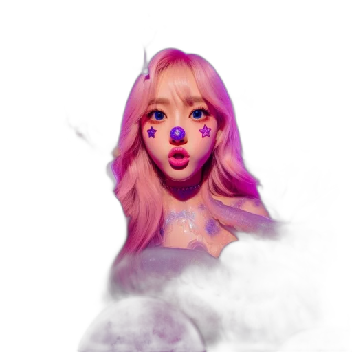 face, mask, creature, fantasy art transparent PNG cut-out