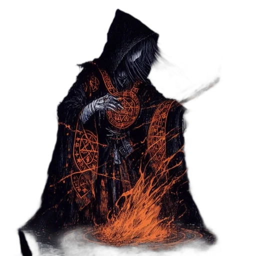 jacket, mask, dragon, sword transparent PNG cut-out