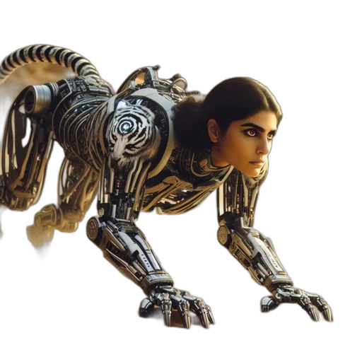 robot, animal, creature, dragon transparent PNG cut-out