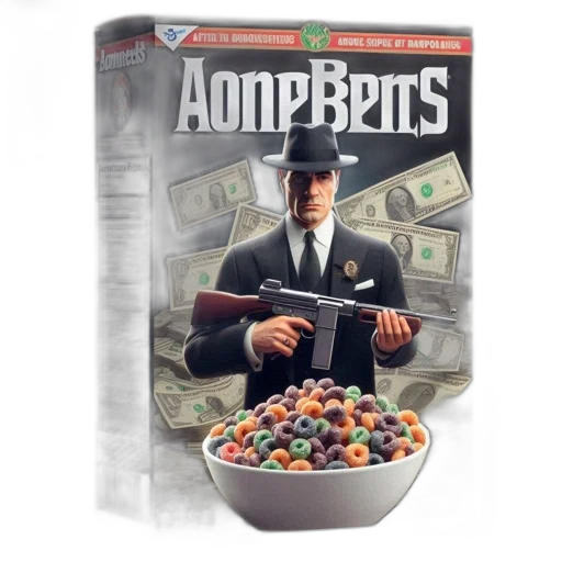 fictional, cereal, box, aonebens transparent PNG cut-out