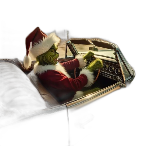 car, hat, mask, photorealistic transparent PNG cut-out