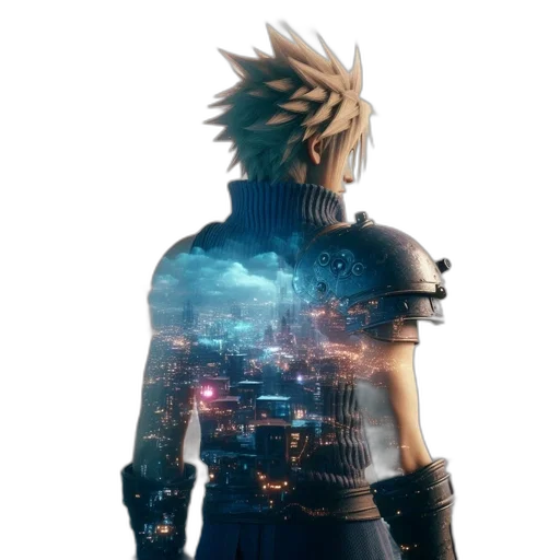 jacket, robot, mask, staff transparent PNG cut-out