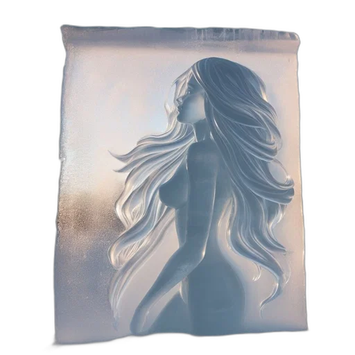 hair, dress, mask, photorealistic transparent PNG cut-out