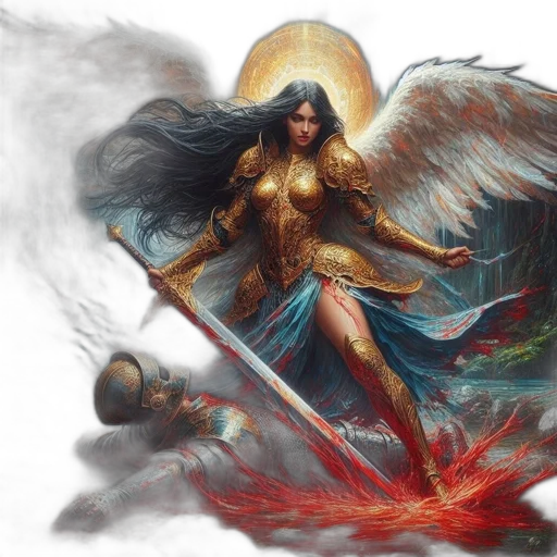 fantasy art, concept art, comic book art, photorealistic transparent PNG cut-out