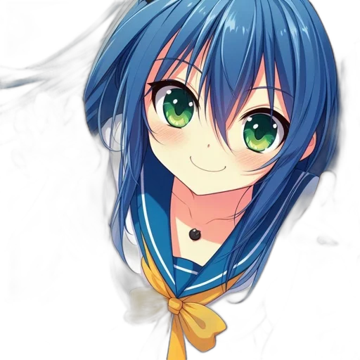 face, dress, staff, weapon transparent PNG cut-out