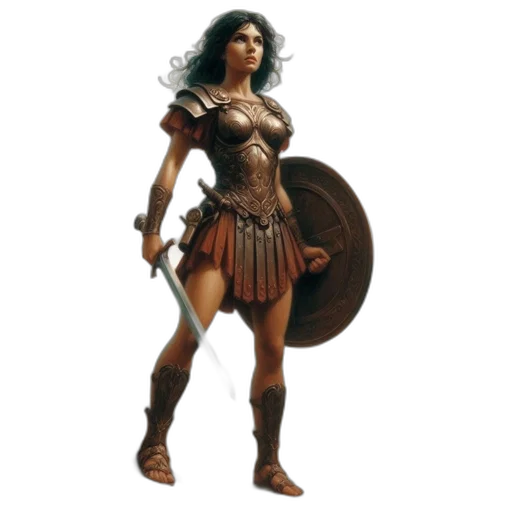 concept art, fantasy art, comic book art, 3d render transparent PNG cut-out
