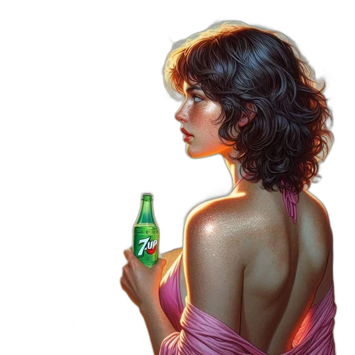 bottle, dress, jacket, photorealistic transparent PNG cut-out