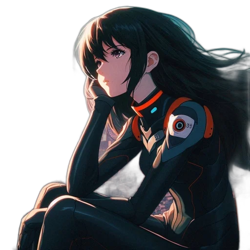 jacket, robot, face, dress transparent PNG cut-out