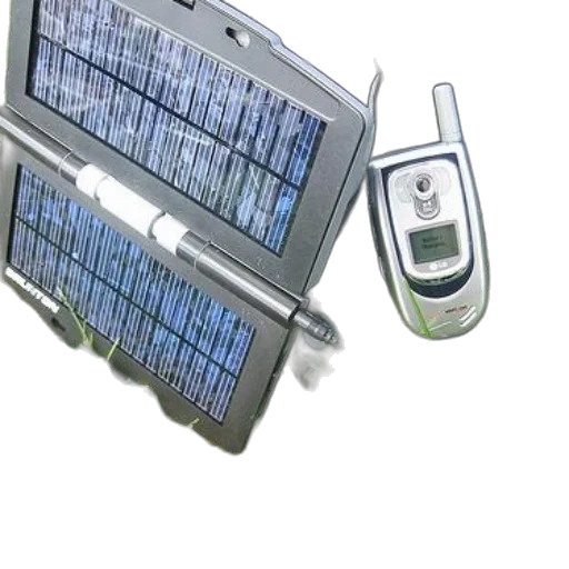 3d render, solar-powered, device, charges transparent PNG cut-out