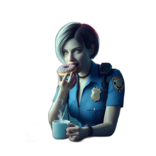 staff, face, weapon, jacket transparent PNG cut-out