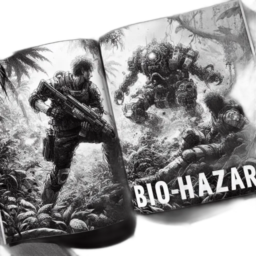 concept art, comic book art, photorealistic, comic transparent PNG cut-out