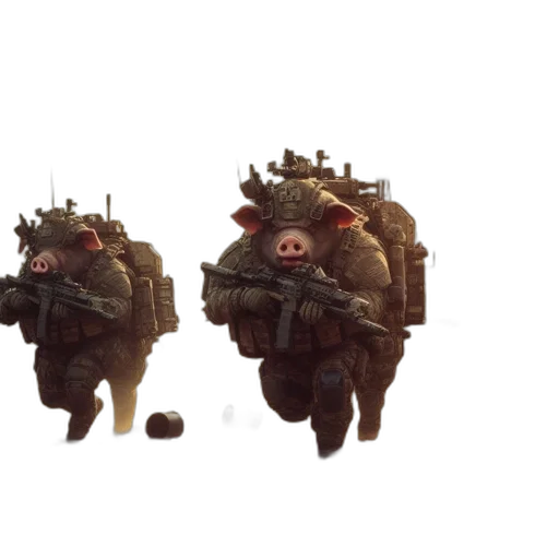 creature, weapon, concept art, 3d render transparent PNG cut-out