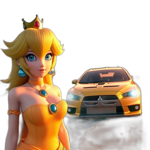 car, dress, weapon, 3d render transparent PNG cut-out