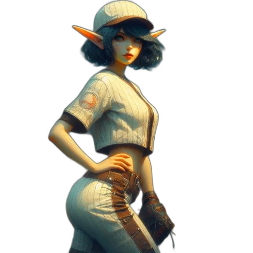 hat, staff, dress, weapon transparent PNG cut-out