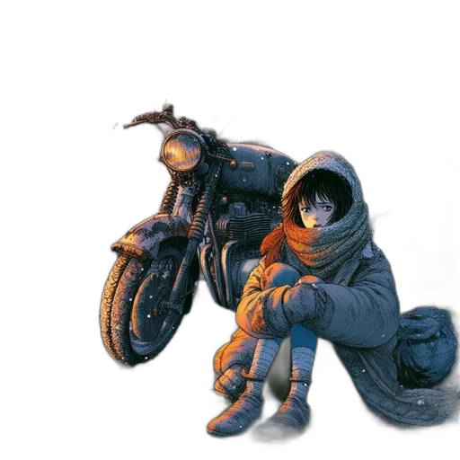 jacket, weapon, concept art, comic book art transparent PNG cut-out