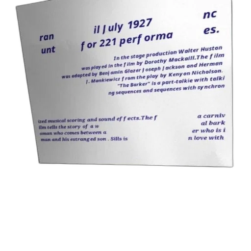 poster, film, barker, featuring transparent PNG cut-out