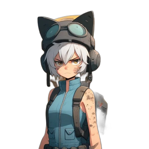 staff, hat, dress, animal transparent PNG cut-out