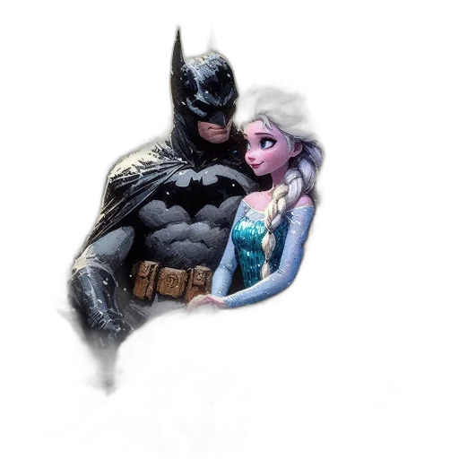 comic book art, concept art, fantasy art, watercolor transparent PNG cut-out
