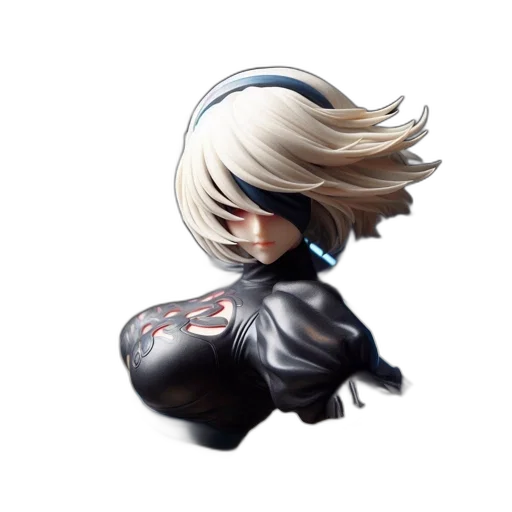 hair, jacket, robot, mask transparent PNG cut-out