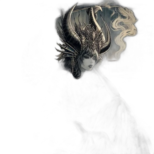 hair, mask, crown, face transparent PNG cut-out